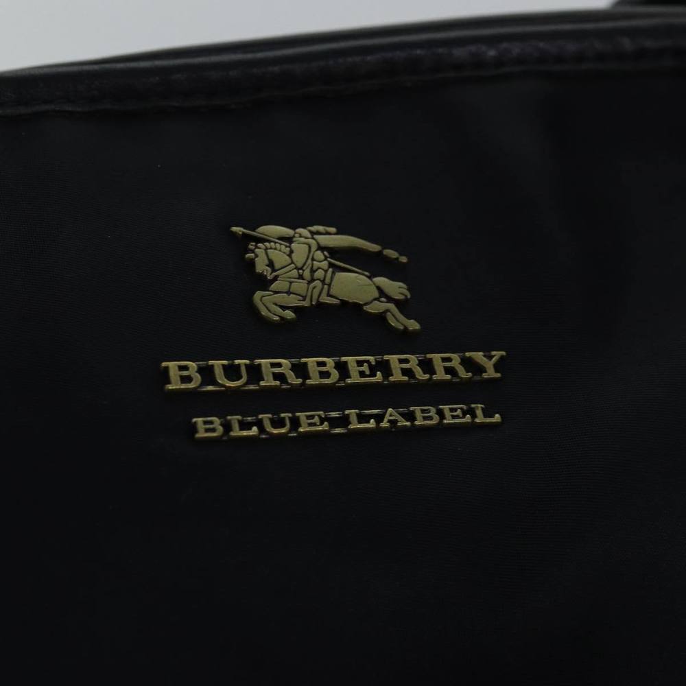 BURBERRY Blue Label Tote Bag Nylon Black Auth bs14565 - Picture 10 of 16